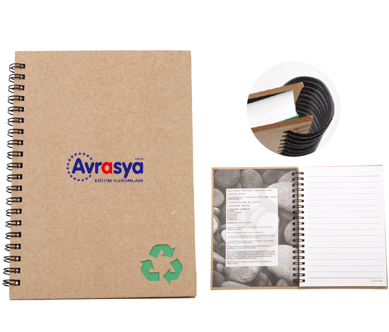 Recycled Stone Paper Notebook